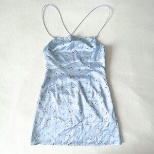 REVOLVE Tiger Mist Blue Floral Dress